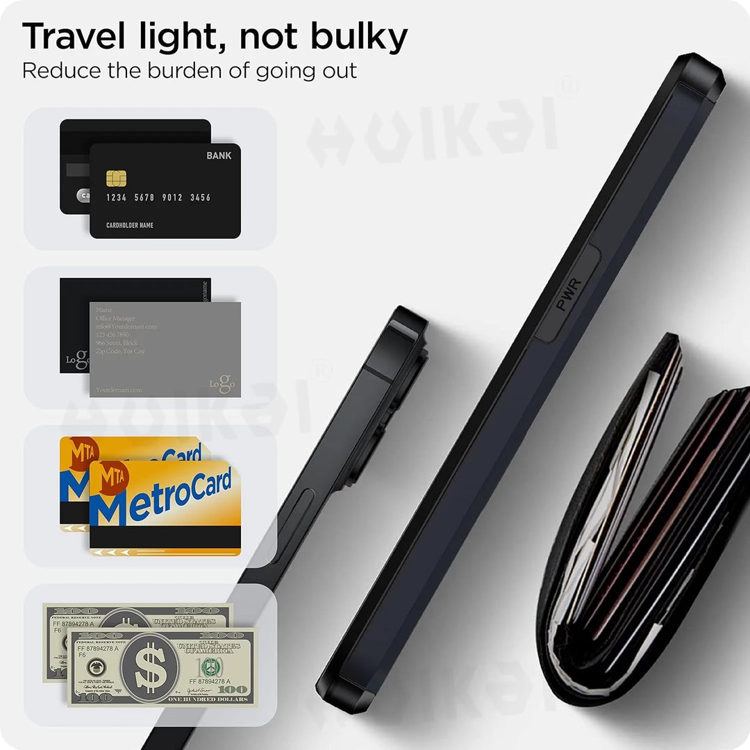 Azura | LuxShield iPhone Case with Card Holder | Slim Design | Card Storage | Protection & Style