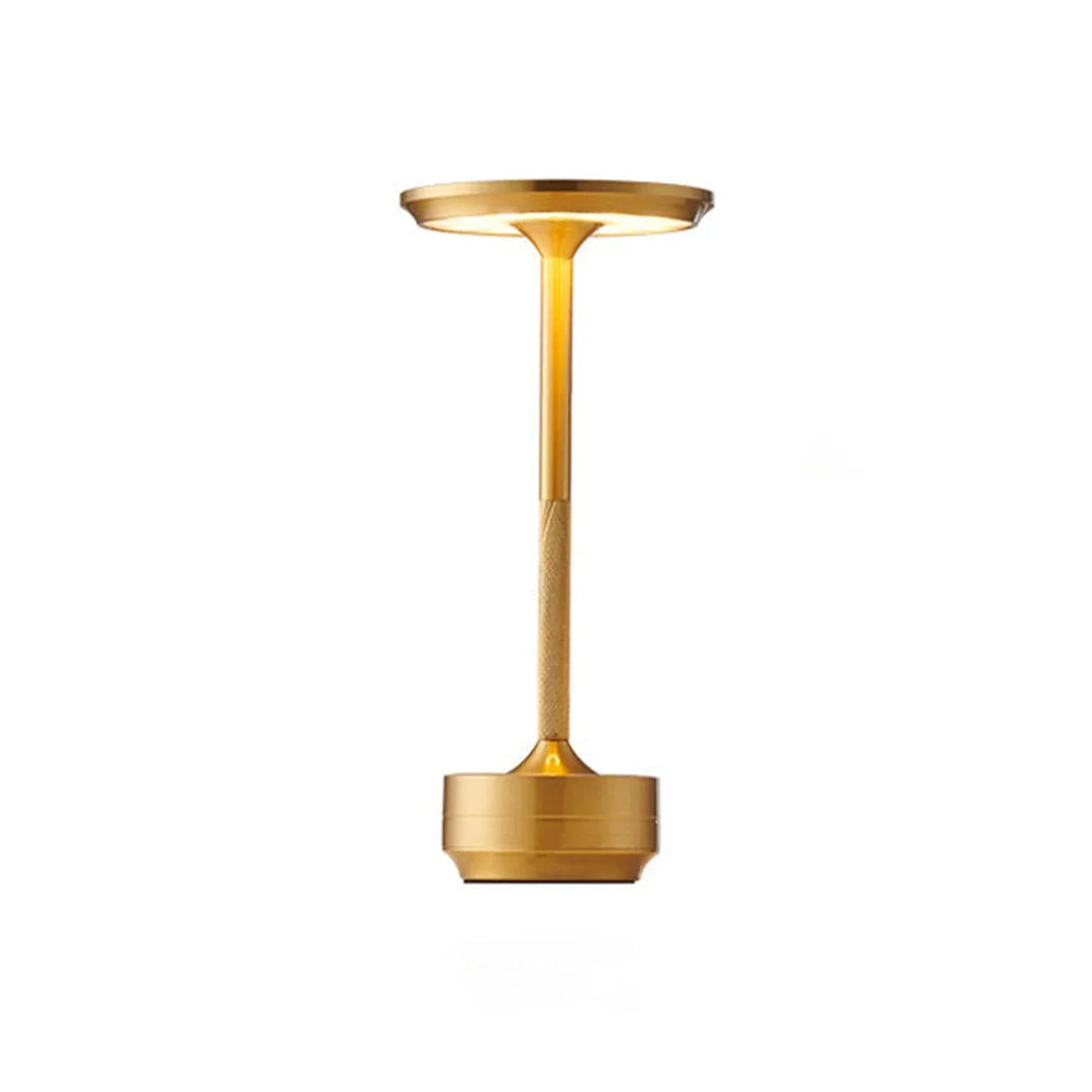 BowLift | Cordless Rechargeable Modern Aura Table Lamp with Touch Controls | Wireless LED Light for Modern Side Tables and Office Desks | Minimalist Table Lamp