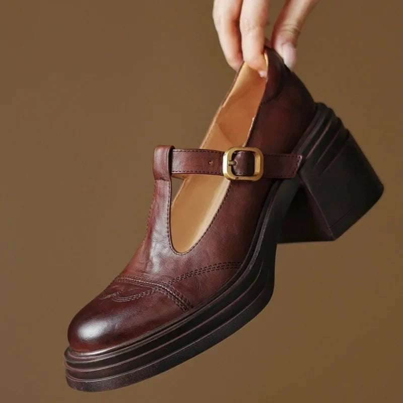 Brivora™| Leather Mary Janes