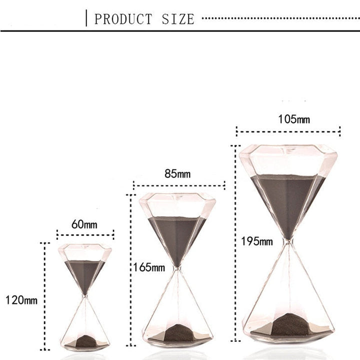 BowLift | 5–60 Minute diamond hourglass, hourglass, hourglass, children's gift, hourglass, home decoration, available in multiple color options