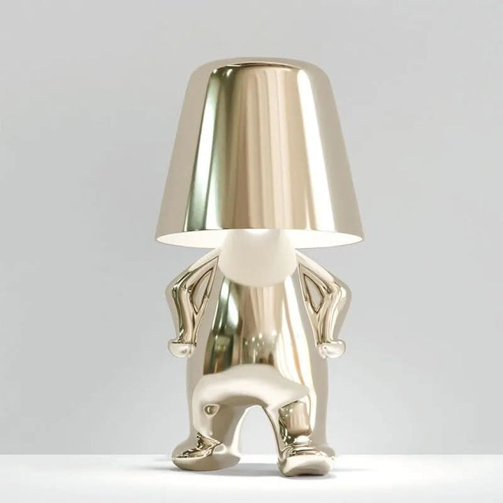 BowLift | Goldie Resin Thinker LED Table Lamp