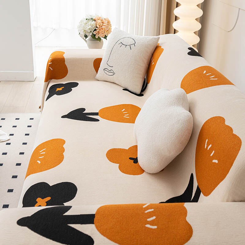 Floral Bowliftossom Non-Slip Modern Sofa Cover | Bowlift
