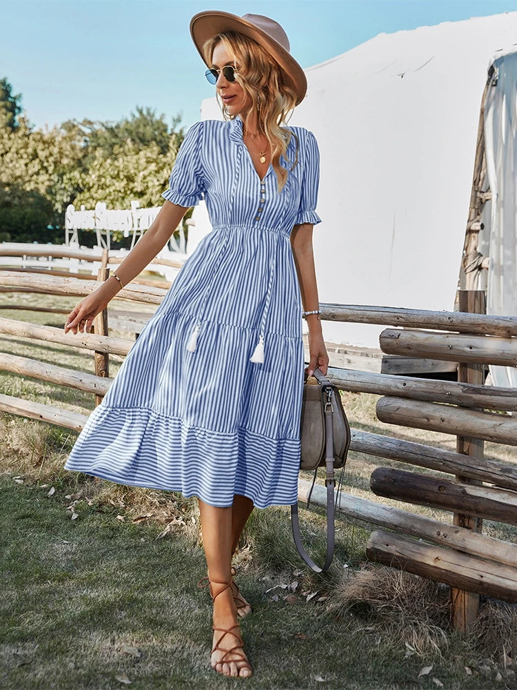 Bernice | Classic Striped Dress