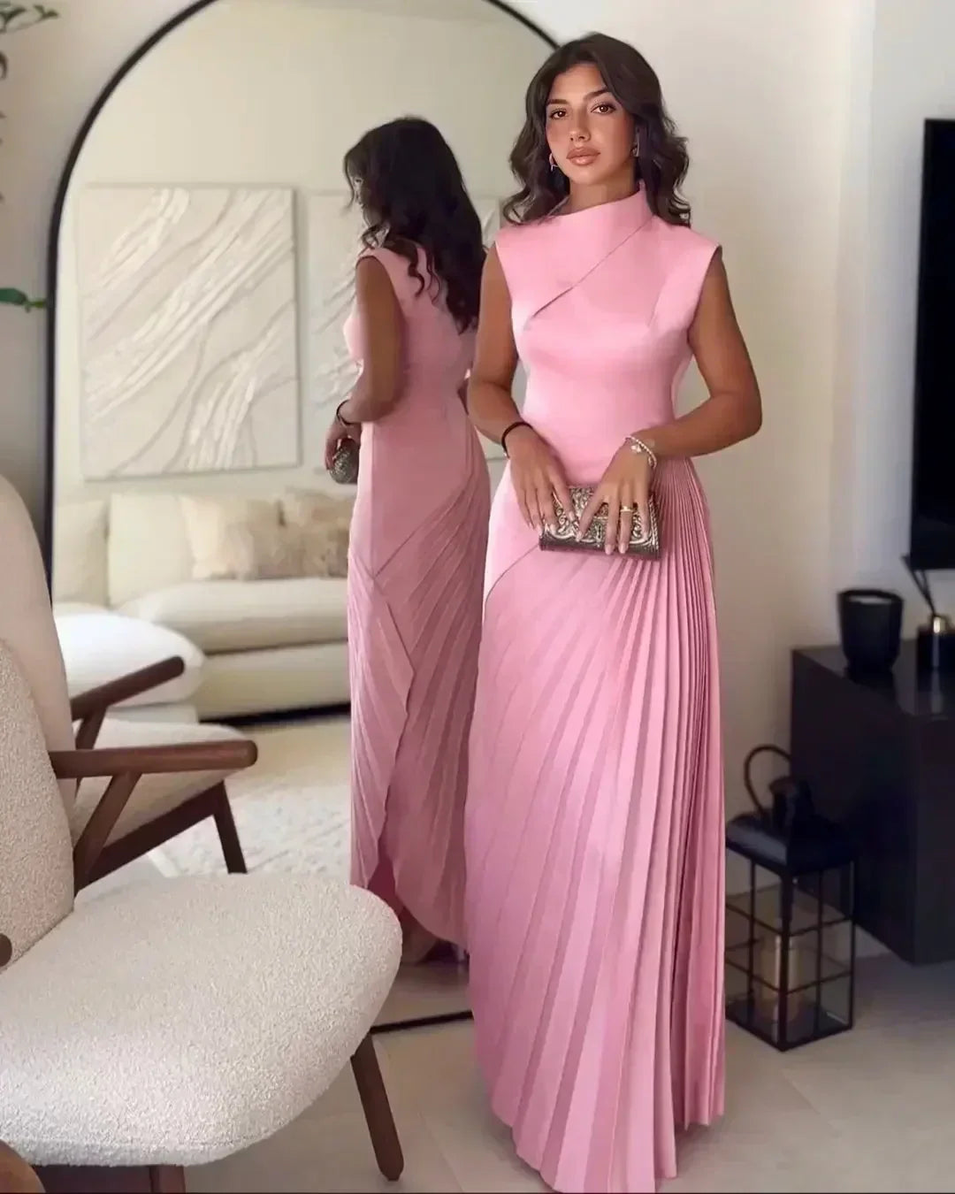 Ellison - Classy Draped Maxi Dress