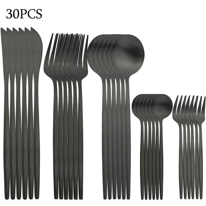 BowLift | RefinedTable | 30-piece cutlery set