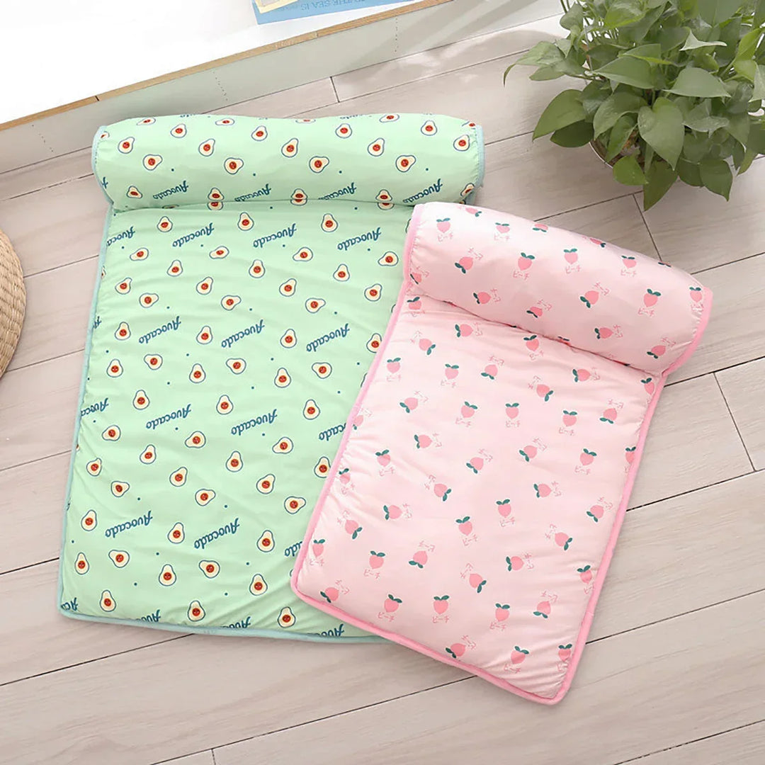 Azura | Cooling Mat FrostTail for Dogs & Cats | With Headrest | Breathable & Washable | Non-slip & Comfortable