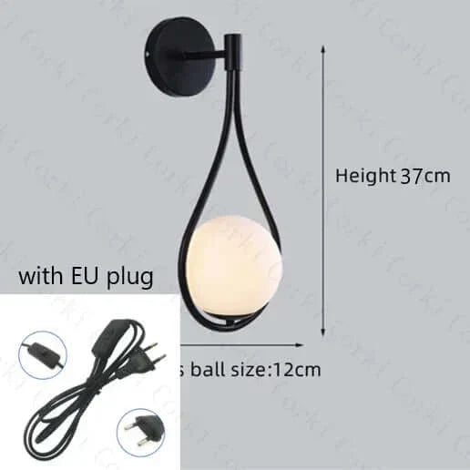 BowLift | Drop Luxury Glass Balls Wall Lamp