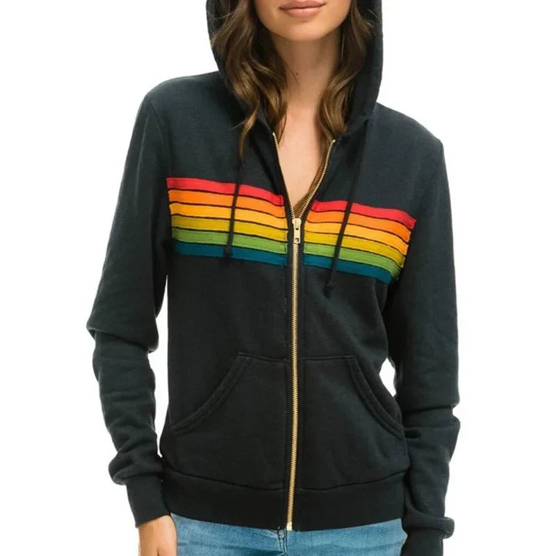 ASTRID – VINTAGE RAINBOW HOODIE