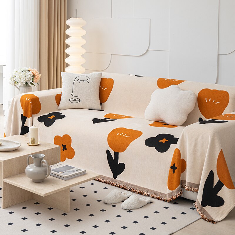 Floral Bowliftossom Non-Slip Modern Sofa Cover | Bowlift