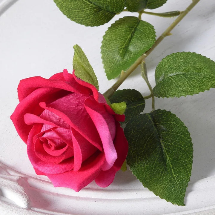BowLift | 20 pieces Realistic Velvet Silk Rose Bouquet