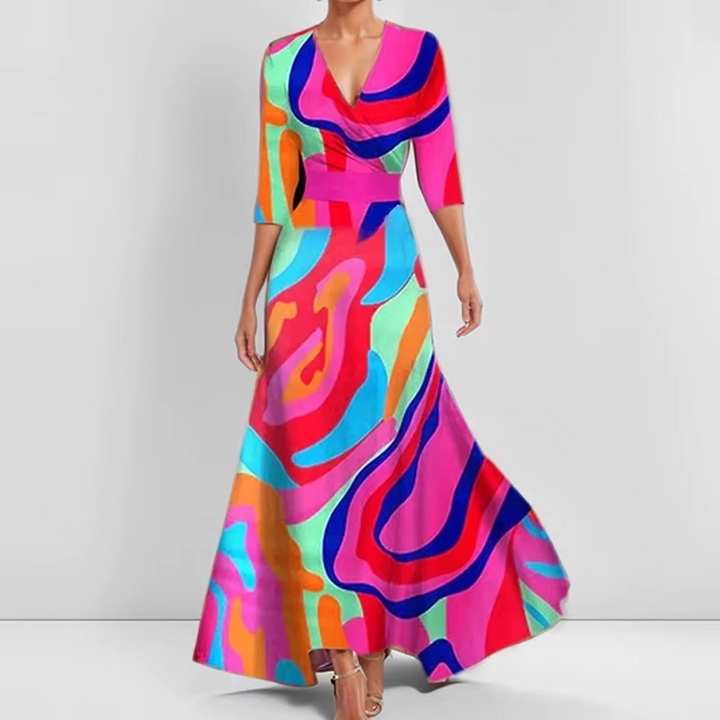 Lina™ - Elegant Floral Dress - Feel Confident