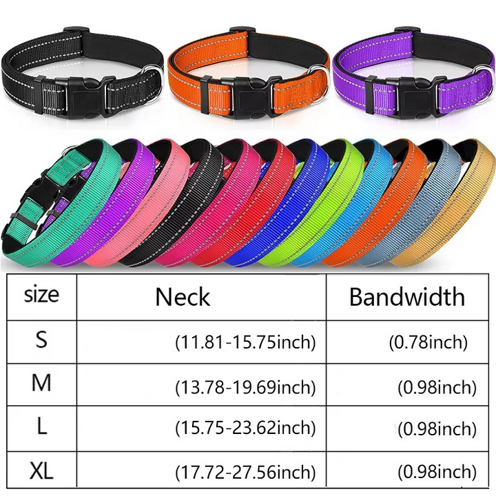 Azura | Reflective Comfort Collar for Dogs – Soft, Adjustable, and Breathable