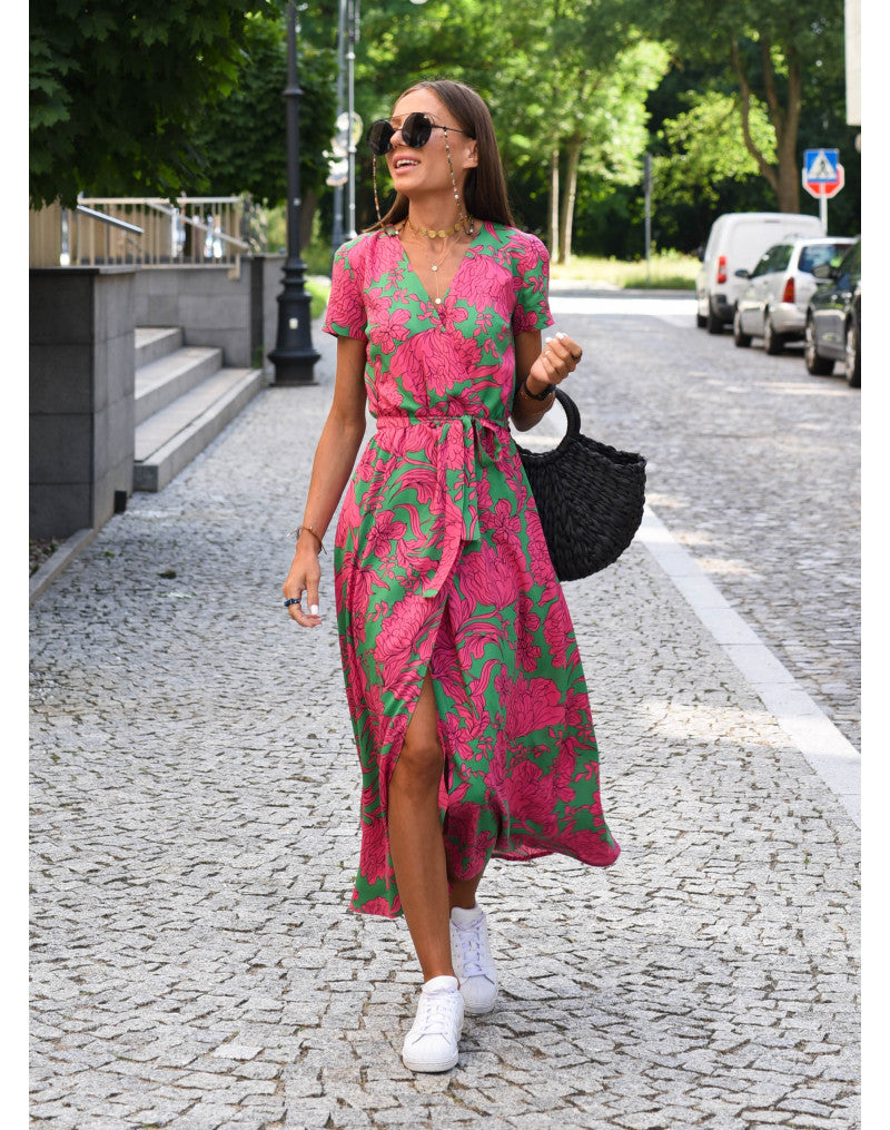 Yasmine | Elegant V-Neck Dress