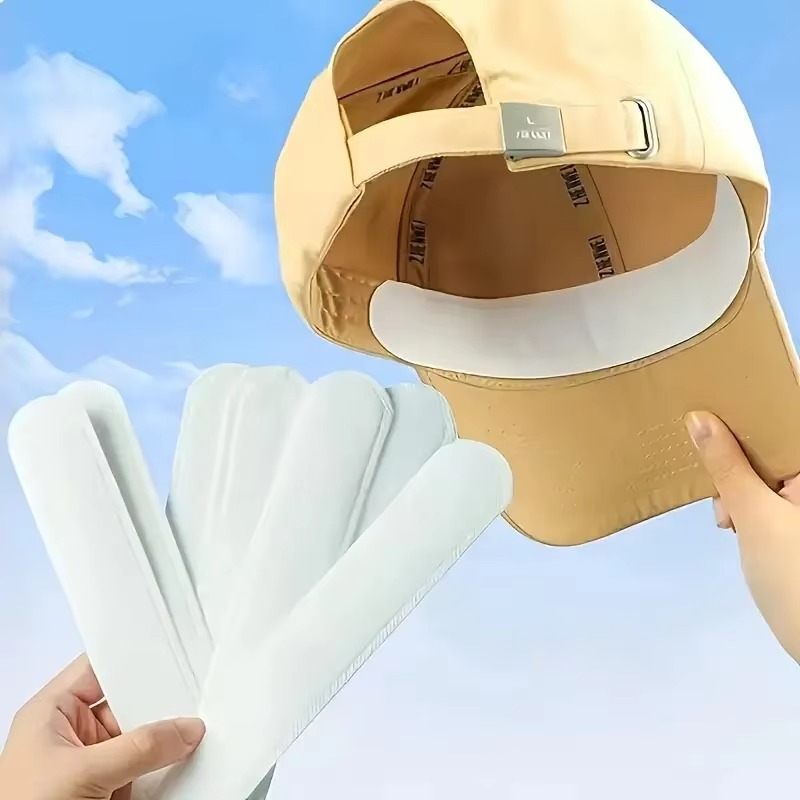 Azura | Disposable Hat Sweat Pad – Adjustable Cotton Liner for Caps, Shirts, and Collars