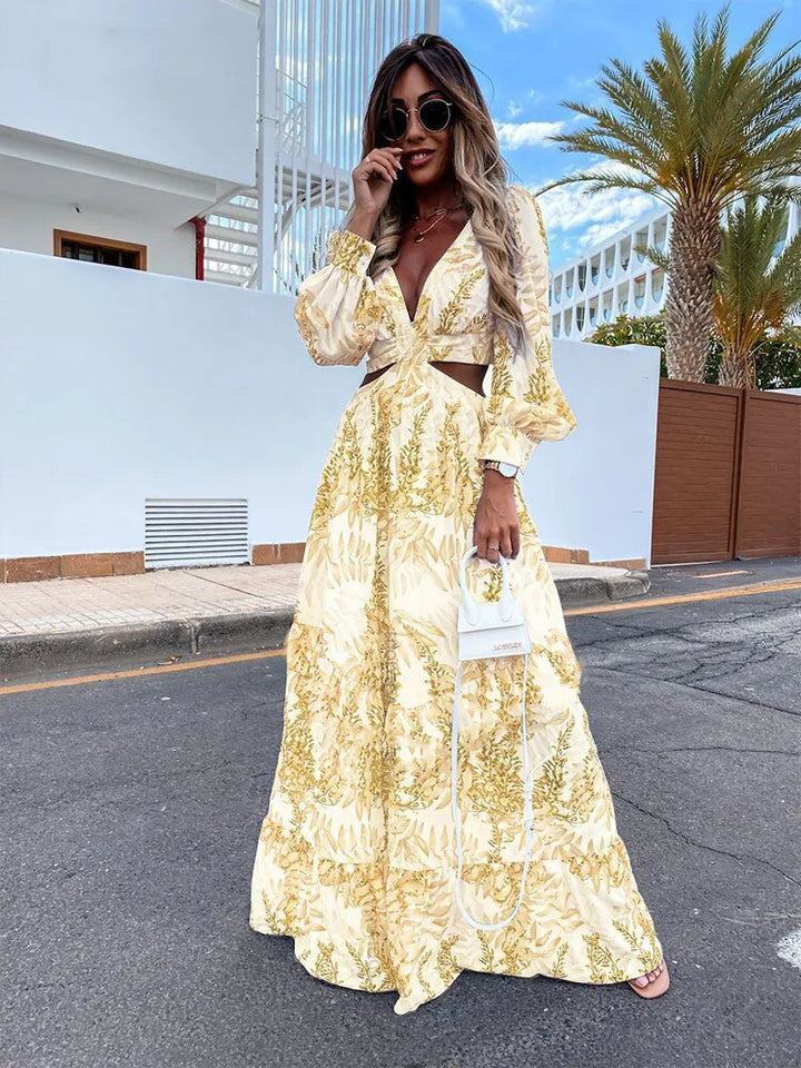 Amélie V-Neck Maxi Dress