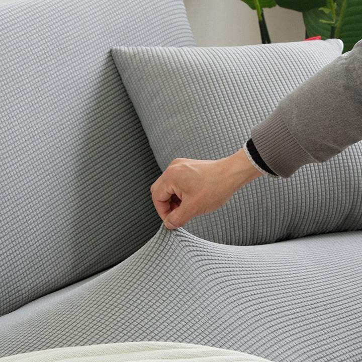 BowLift | Textured Stretch Sofa Cover | Non-Slip, Machine Washable & Protective for 1-Seater, 2-Seater, and 3-Seater Sofas