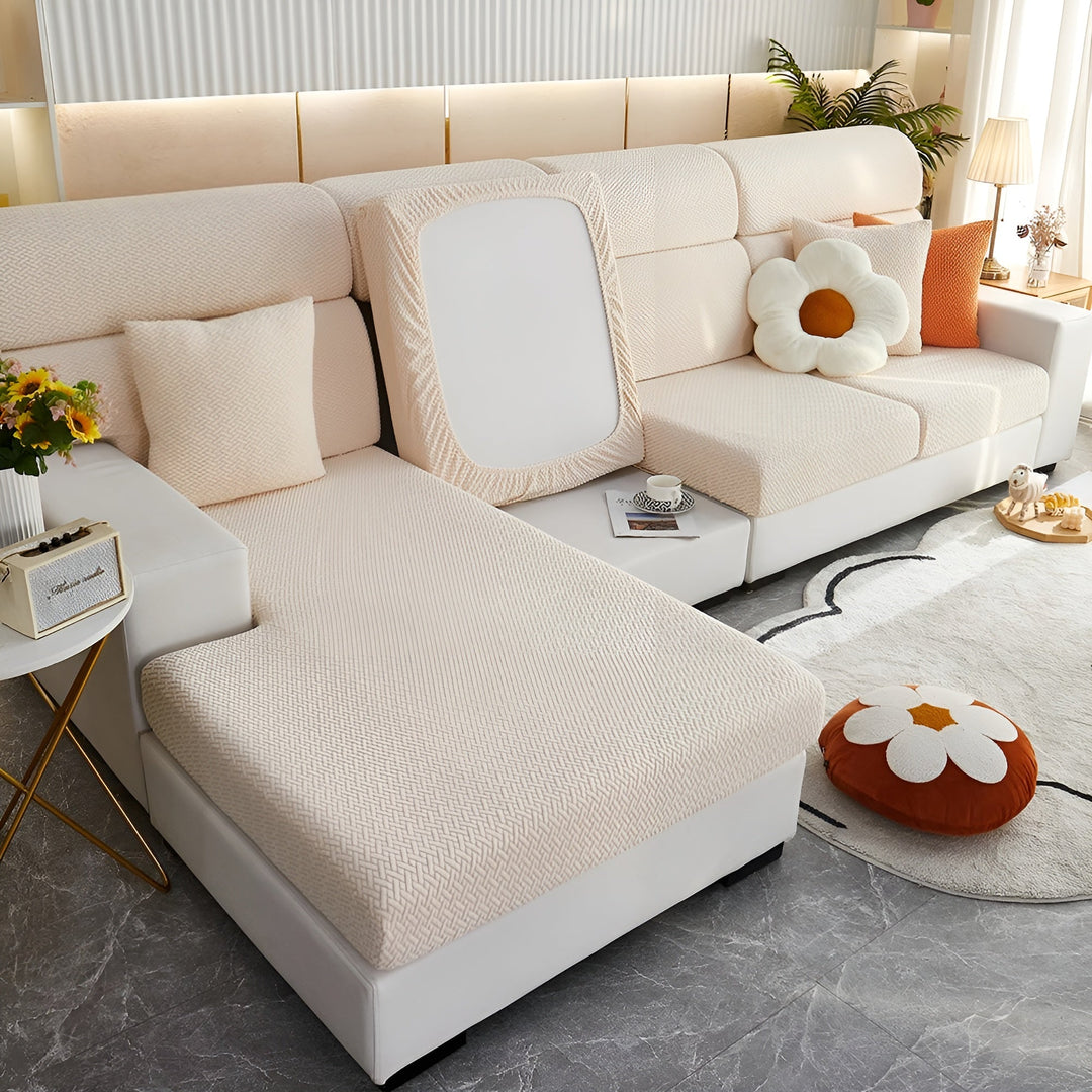 Elastic Sofa Cover – Water-Repellent and Tailored | Protective Cover Made from Stretch Fabric | Bowlift