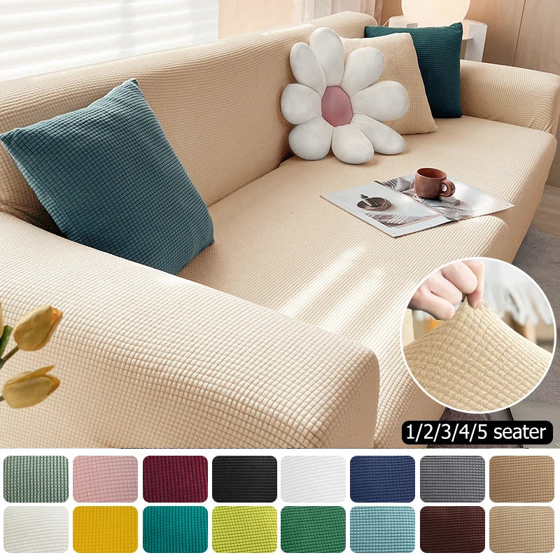 BowLift | Sofalino Stretch | Elastic Sofa Cover | Jacquard Design | For 1–4 Seater & L-Shape