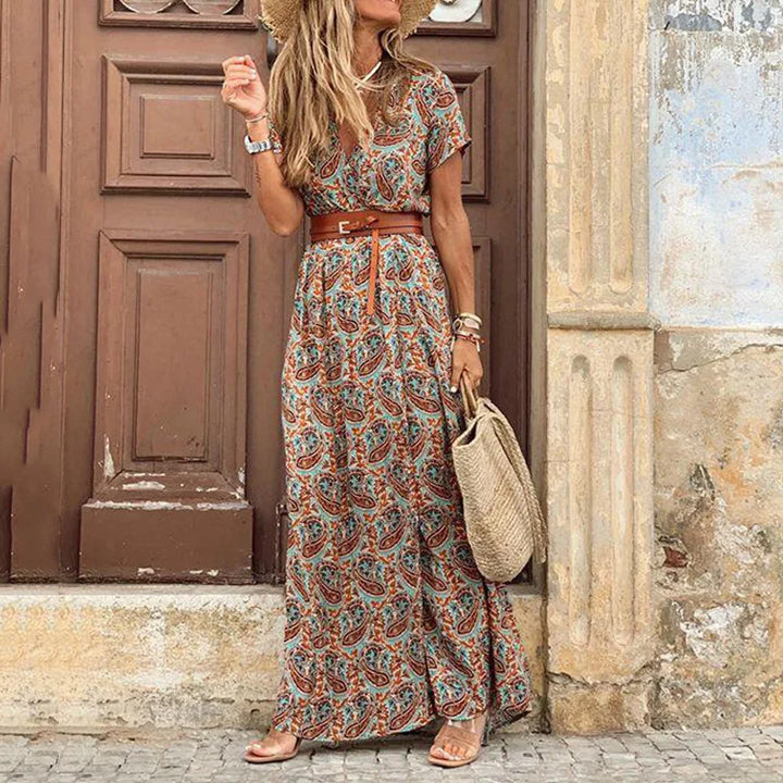 Vivienne | Floral Pleated Midi Dress