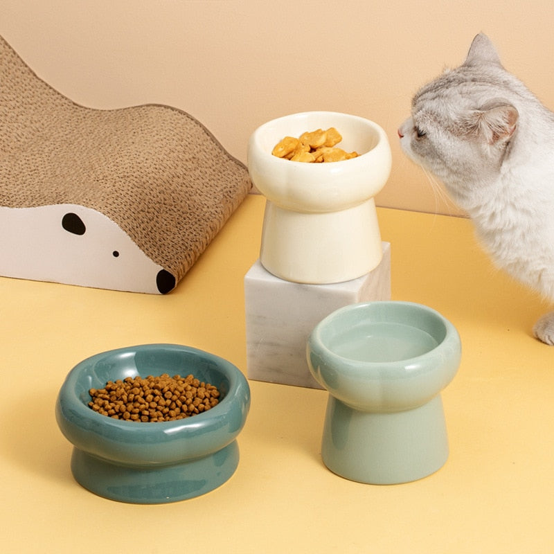 Azura | Luna Ceramic Elevated Cat Bowls