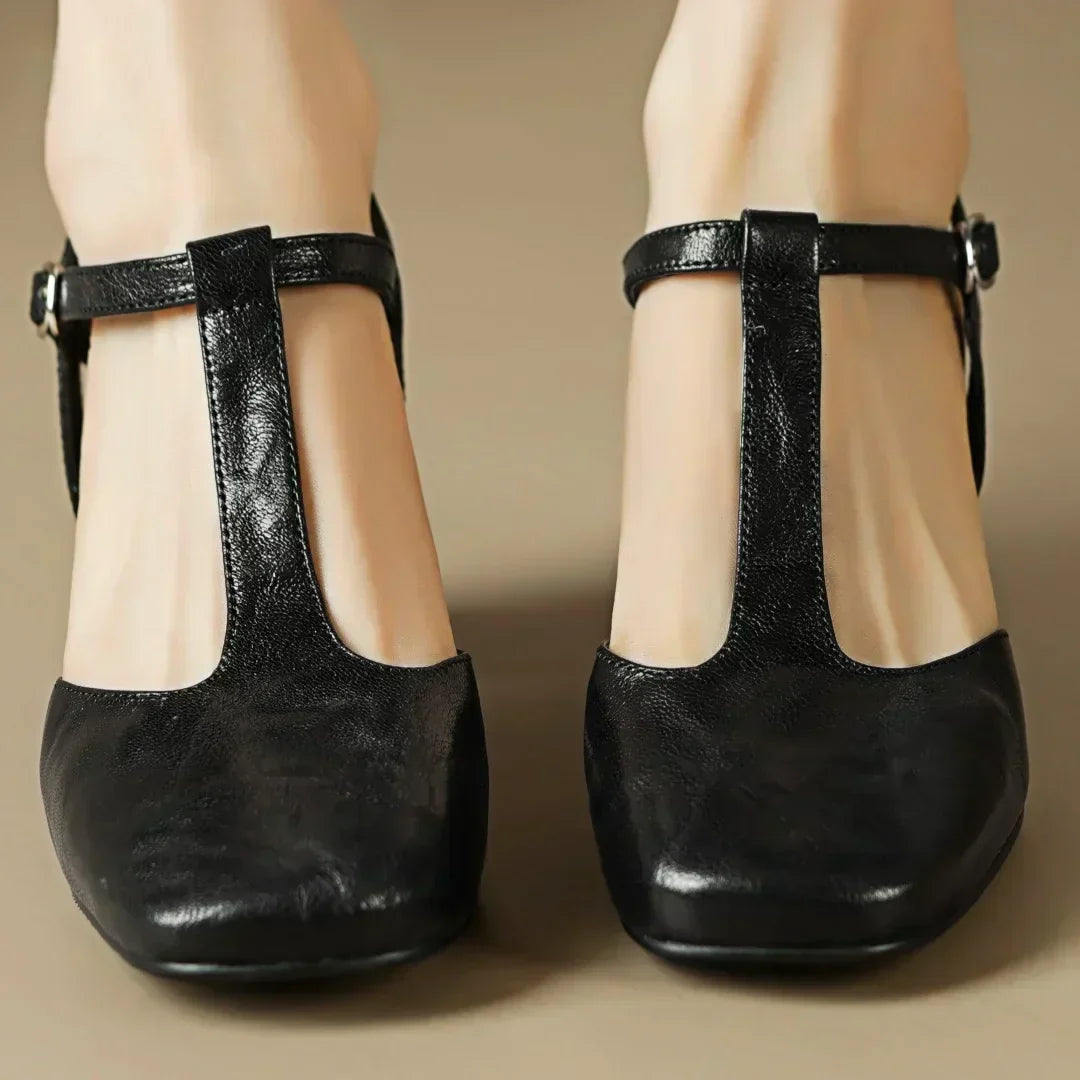 Beatrica Leather Mary Janes