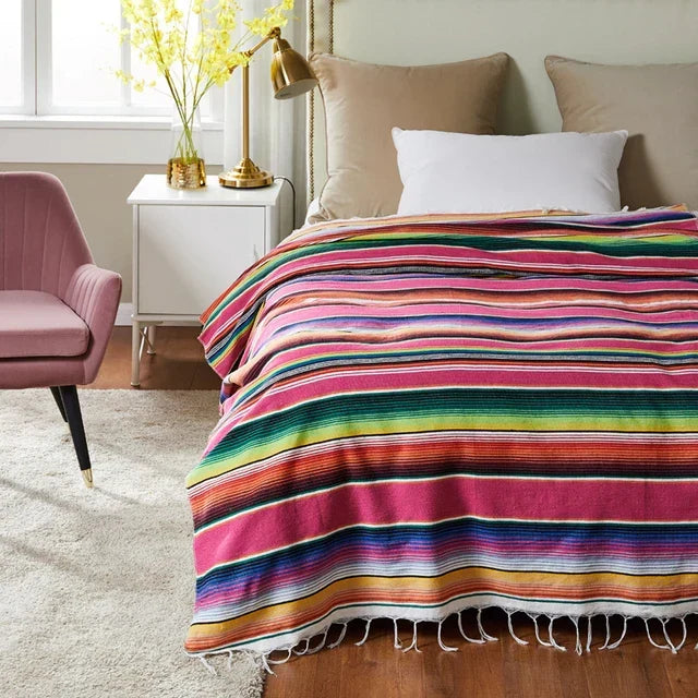 Azura | Colorful Mexican Serape Blanket