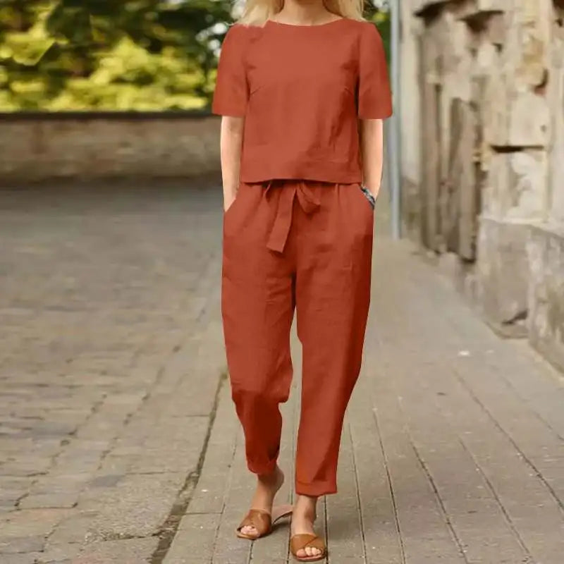 Lily | Two-Piece Linen Set