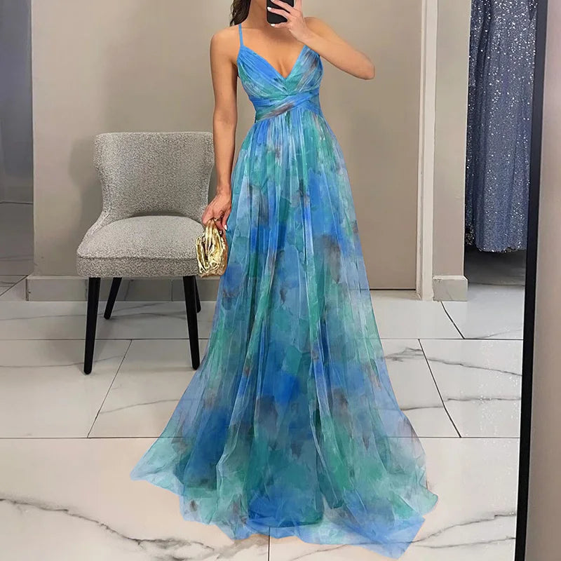 Jennifer | Elegant Floral Maxi Dress