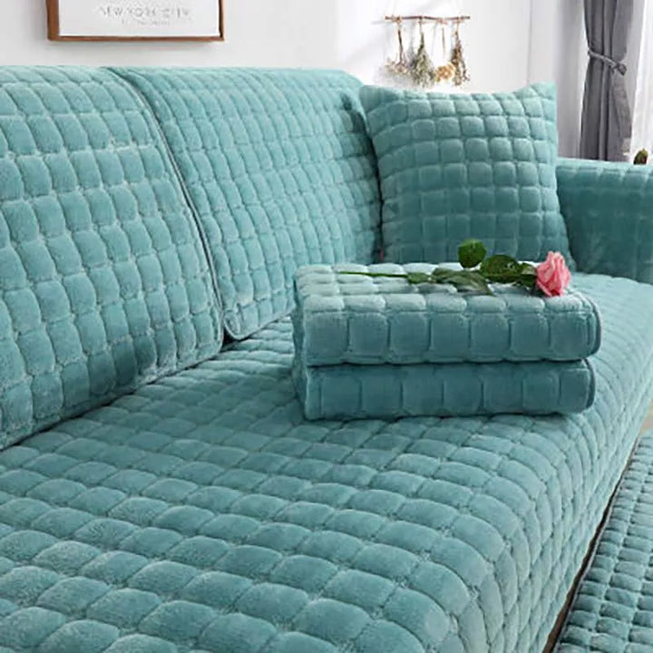 Cozy Soft Thick Plush Non-Slip Sofa Cover | Bowlift