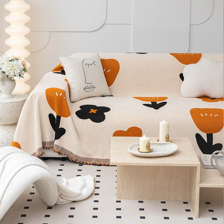 Floral Bowliftossom Non-Slip Modern Sofa Cover | Bowlift