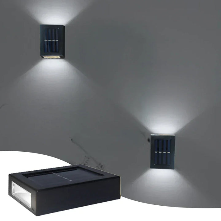 BowLift | Waterproof LED Solar Wall Light: Up and down light for balcony, garden, street and landscape