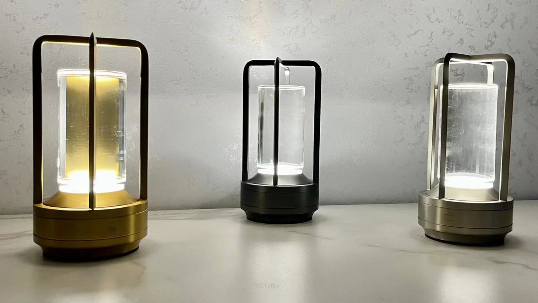 BowLift | Rechargeable Wireless LuxuryGlow Table Lamp - Elegant Wireless Lamp for Any Mood