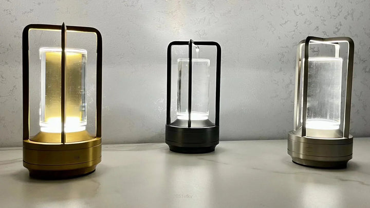 BowLift | Rechargeable Wireless LuxuryGlow Table Lamp - Elegant Wireless Lamp for Any Mood