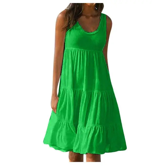 Layla™ - Boho Sleeveless Mini Dress