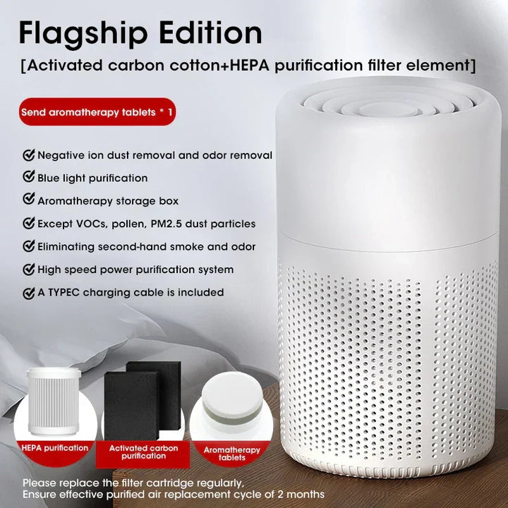 Azura | Compact air purifier with HEPA filter - BreezeMini