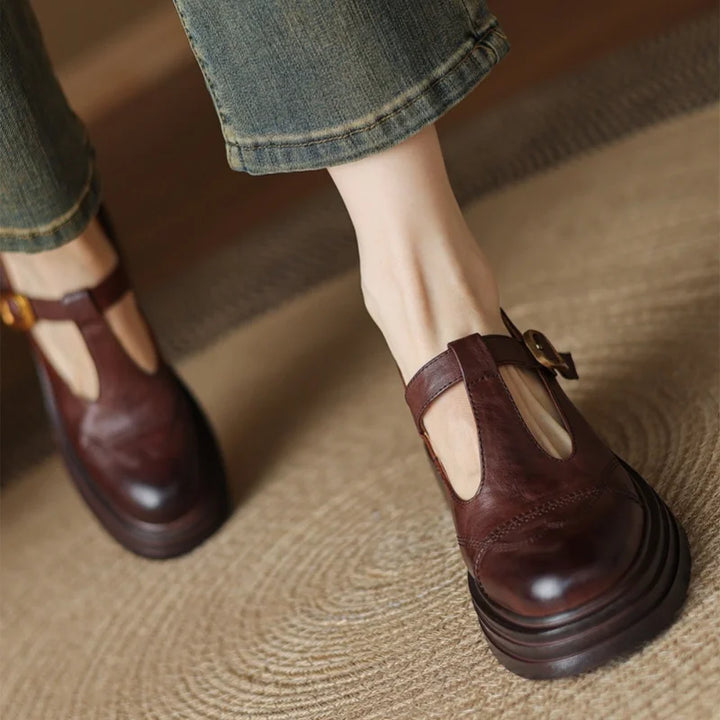 Brivora™| Leather Mary Janes