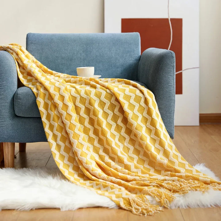 Azura | Nordic Style Dick Knitted Blanket