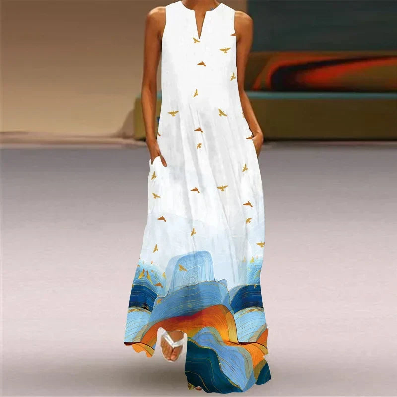 MONICA – BLOOM IN SILENCE MAXI DRESS
