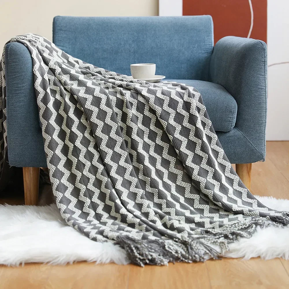 Azura | Nordic Style Dick Knitted Blanket