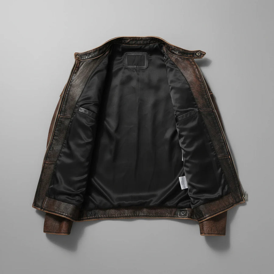 ETHAN – CLASSIC MOTORSTYLE FAUX LEATHER JACKET