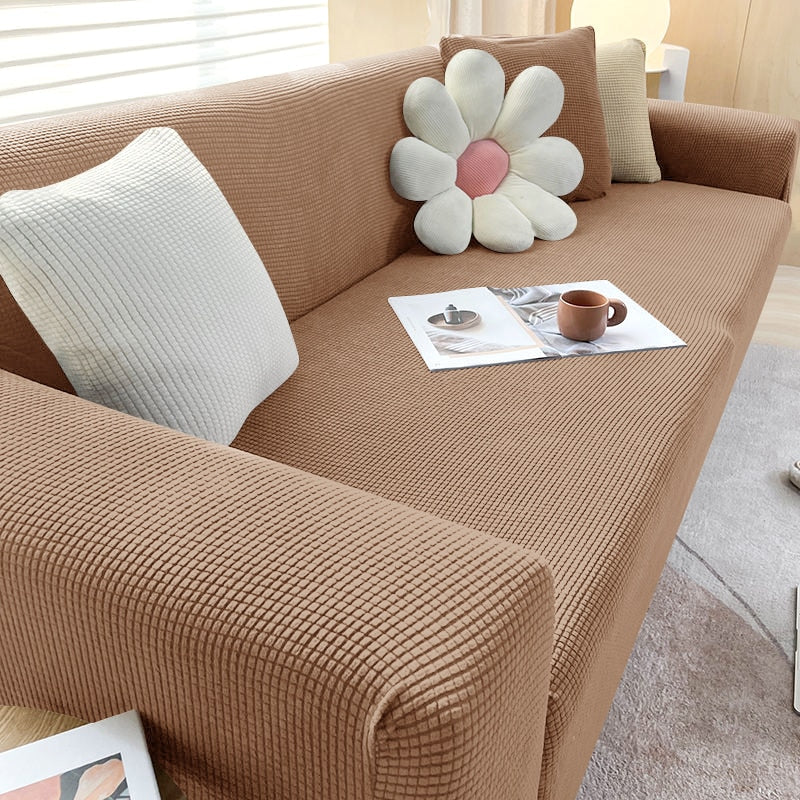 BowLift | Textured Stretch Sofa Cover | Non-Slip, Machine Washable & Protective for 1-Seater, 2-Seater, and 3-Seater Sofas