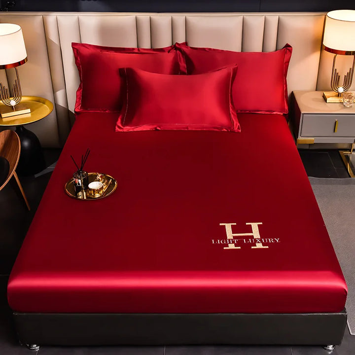 BowLift | Solid Color Silk Bed Sheet