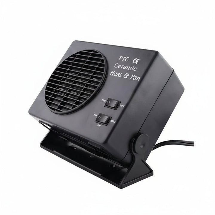 Azura | 12V Ceramic Car Heater Fan | 150W-300W | Portable Defroster w/ Automatic Thermostat