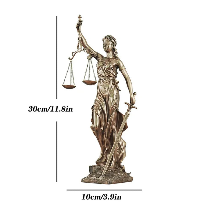 BowLift | ERMAKOVA European antique bronze Greek goddess of justice statue Fair Angels resin sculpture ornaments desktop home decoration gift