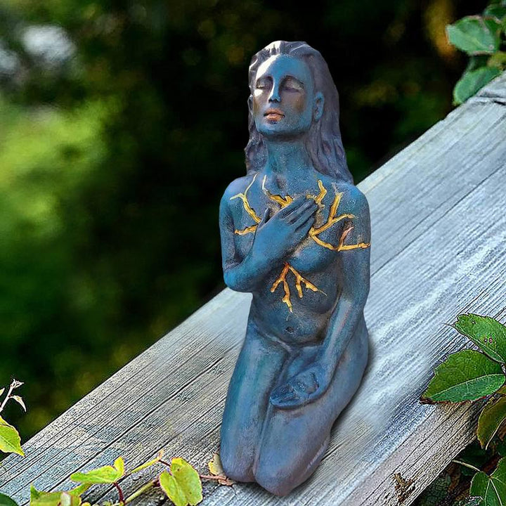 BowLift | Healing Goddess Sculpture: Resin abstract