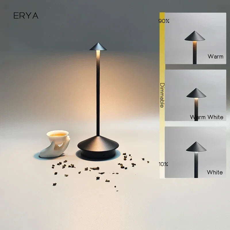 BowLift | Rechargeable Table Lamp Creative Dining Room Touch Led Pina pro Table Lamp Hotel Bar Coffee Desk Lamp Decorative Desk Lamp