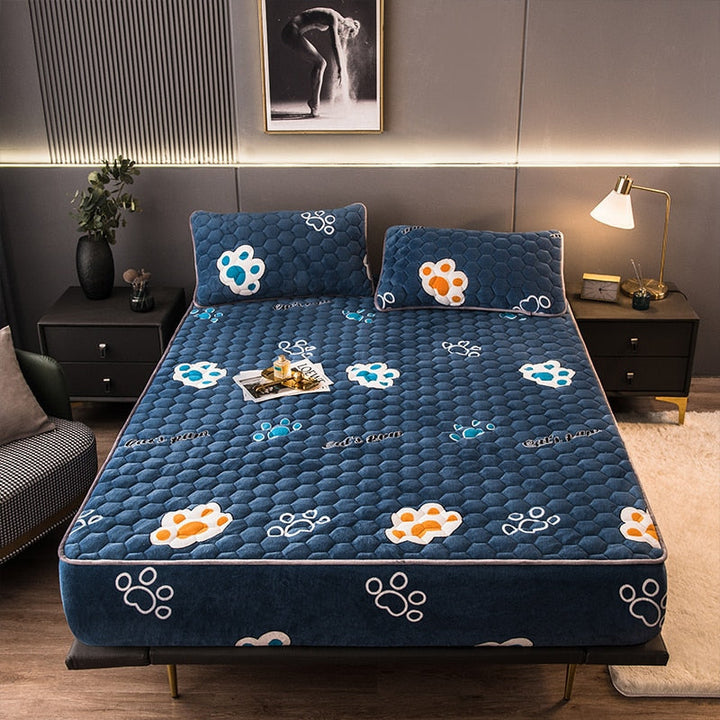 BowLift | Elegant Velvet Thick Mattress Cover