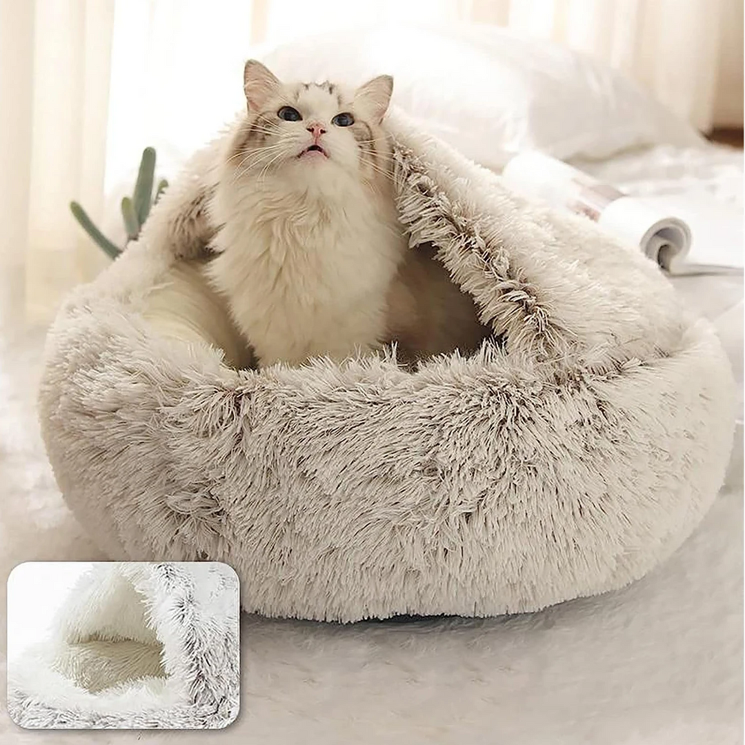 Azura | Cozy Cave Pet Bed | Calming & Comfortable Dog Bed for Deep Relaxation