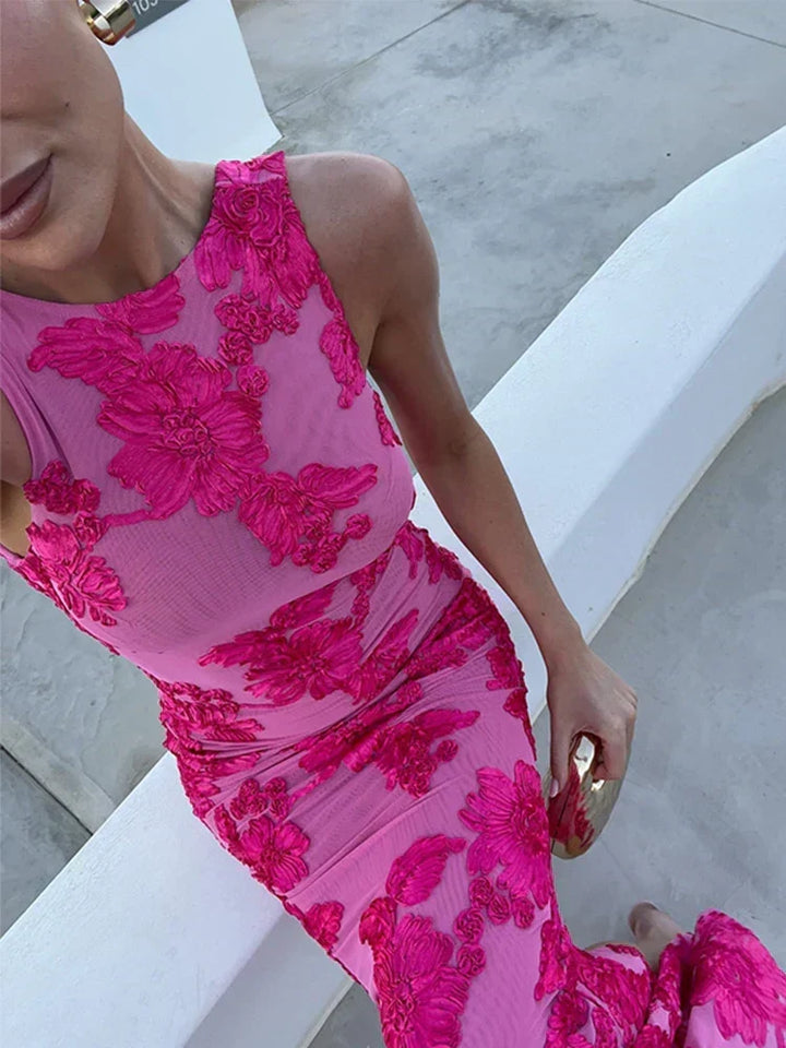 Amira - Elegant Floral Gown