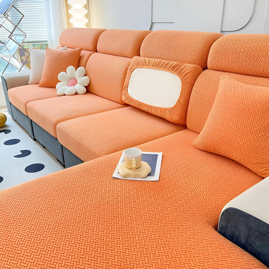 Elastic Sofa Cover – Water-Repellent and Tailored | Protective Cover Made from Stretch Fabric | Bowlift